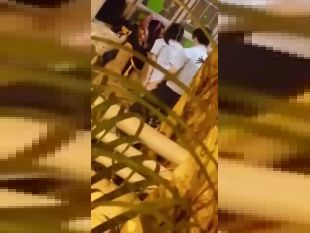 香港某高中学长姐在校园里玩四角兽被偷拍流出